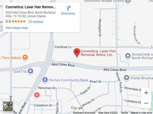 Get Directions to Cosmetica Laser & Skin in North Richland Hills, TX